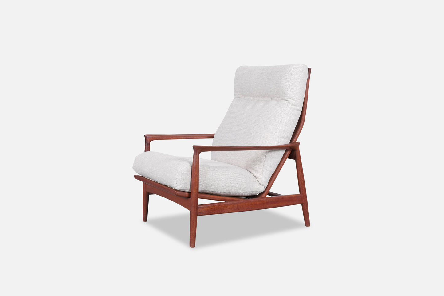 Mid-Century Modern “Stanford” Teak Lounge Chair by Folke Ohlsson for DUX