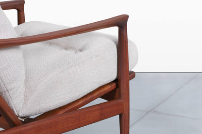 Mid-Century Modern “Stanford” Teak Lounge Chair by Folke Ohlsson for DUX