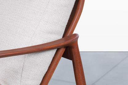 Mid-Century Modern “Stanford” Teak Lounge Chair by Folke Ohlsson for DUX