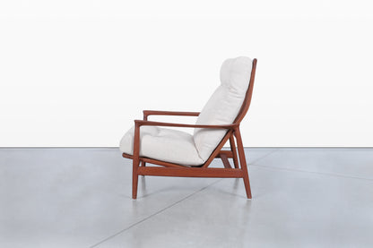 Mid-Century Modern “Stanford” Teak Lounge Chair by Folke Ohlsson for DUX