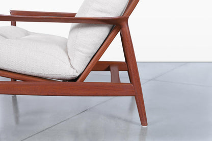 Mid-Century Modern “Stanford” Teak Lounge Chair by Folke Ohlsson for DUX