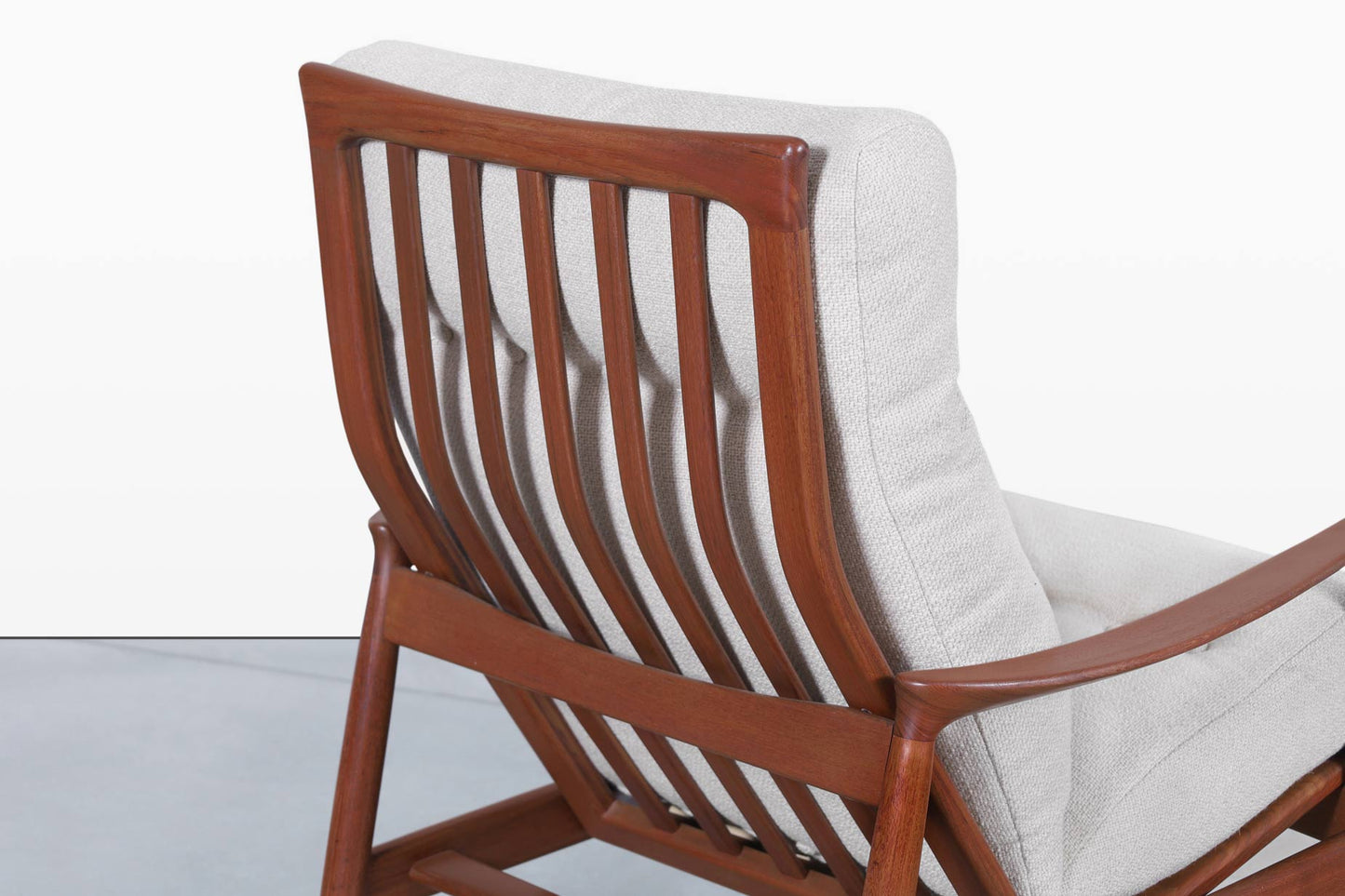 Mid-Century Modern “Stanford” Teak Lounge Chair by Folke Ohlsson for DUX