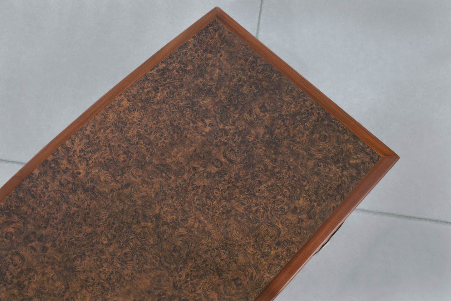 Mid-Century Modern Walnut Executive Desk Attributed to Monteverdi Young