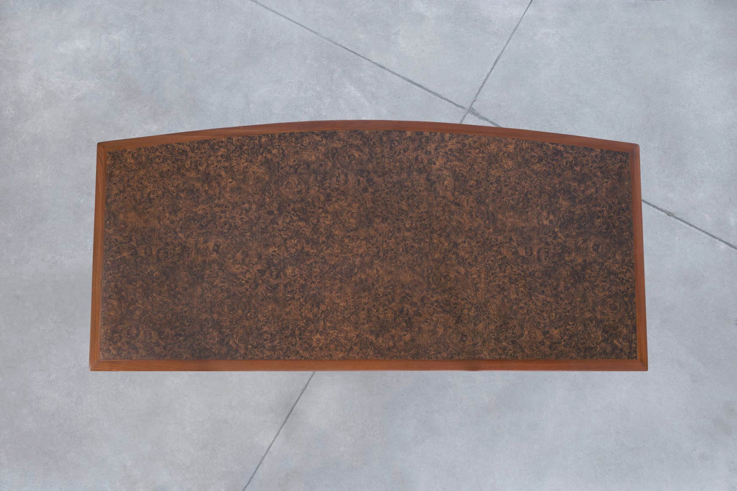 Mid-Century Modern Walnut Executive Desk Attributed to Monteverdi Young