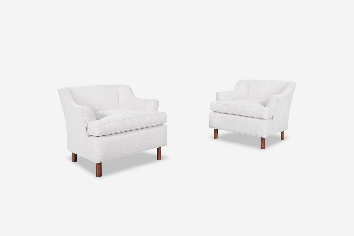 Mid-Century Modern Walnut Lounge Chairs