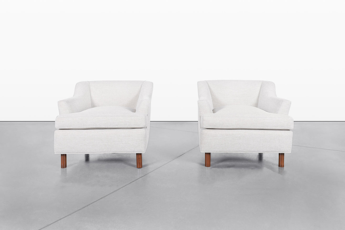 Mid-Century Modern Walnut Lounge Chairs