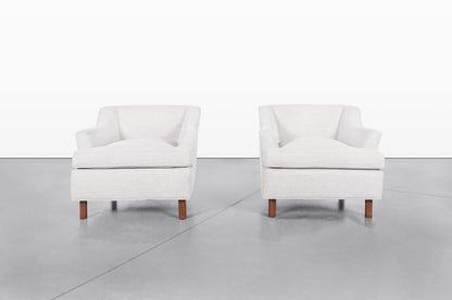 Mid-Century Modern Walnut Lounge Chairs