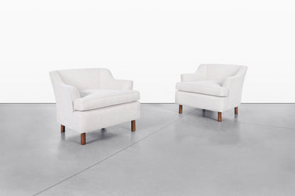 Mid-Century Modern Walnut Lounge Chairs