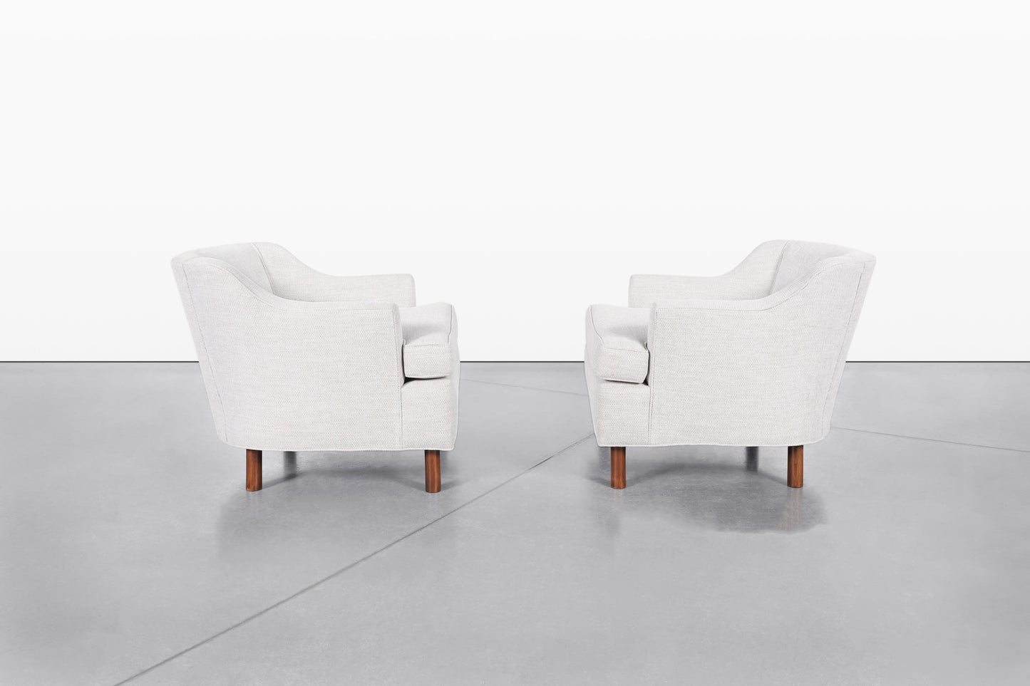 Mid-Century Modern Walnut Lounge Chairs