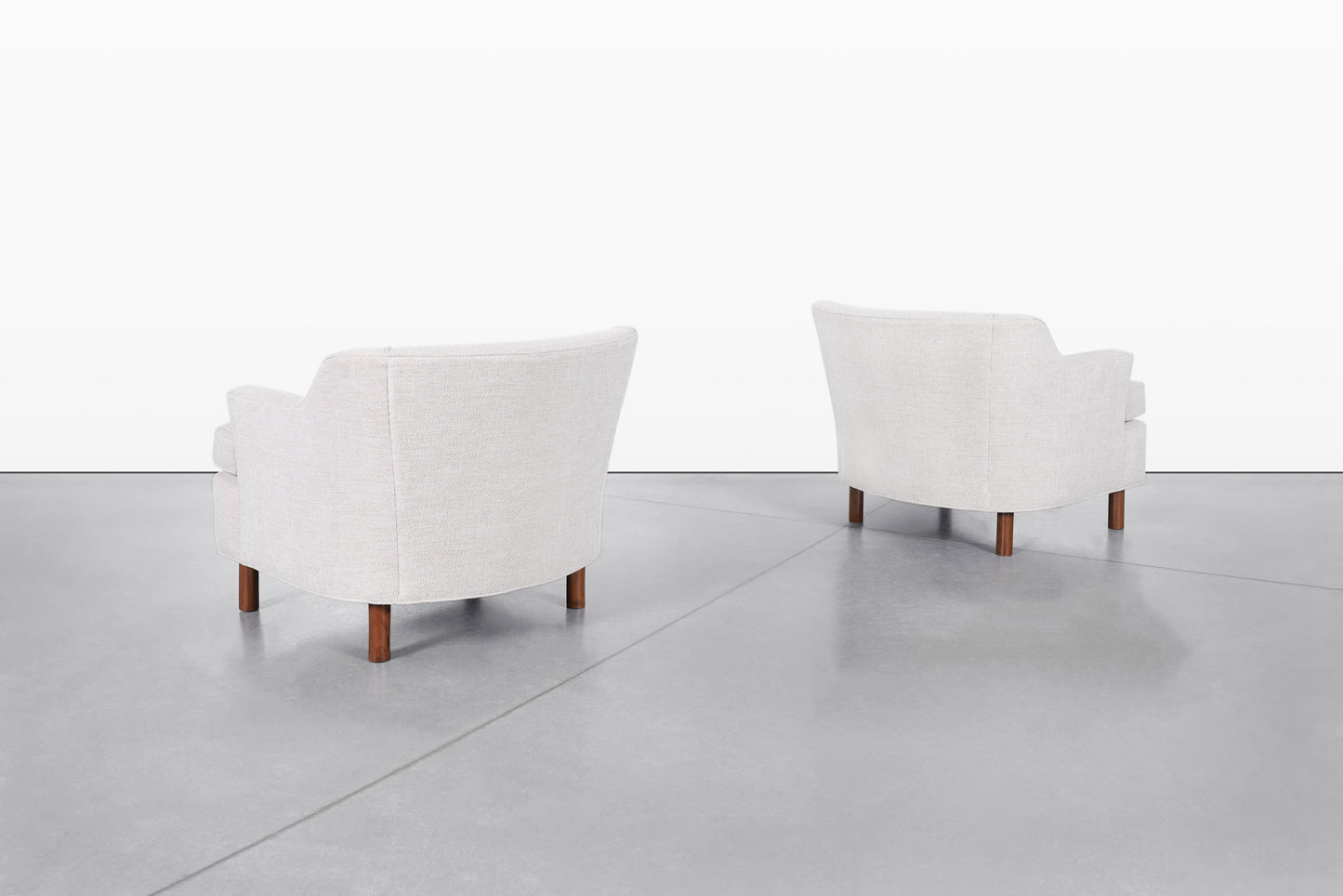 Mid-Century Modern Walnut Lounge Chairs