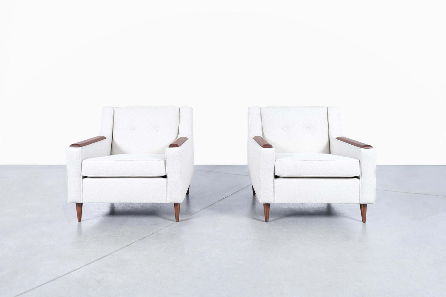 Mid-Century Modern Walnut Lounge Chairs