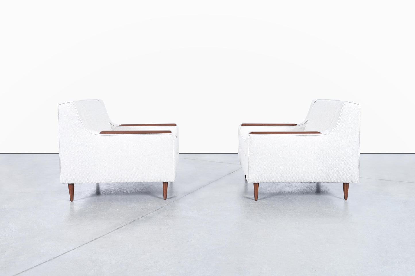 Mid-Century Modern Walnut Lounge Chairs