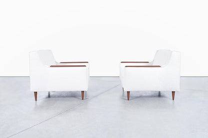 Mid-Century Modern Walnut Lounge Chairs