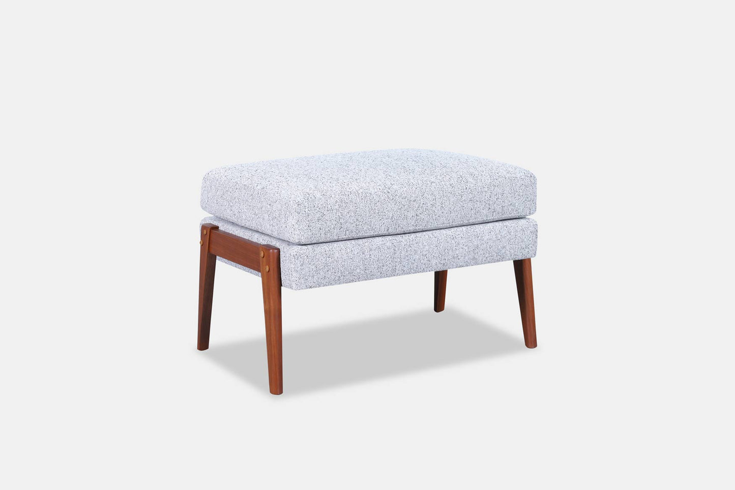 Mid-Century Modern Walnut Ottoman