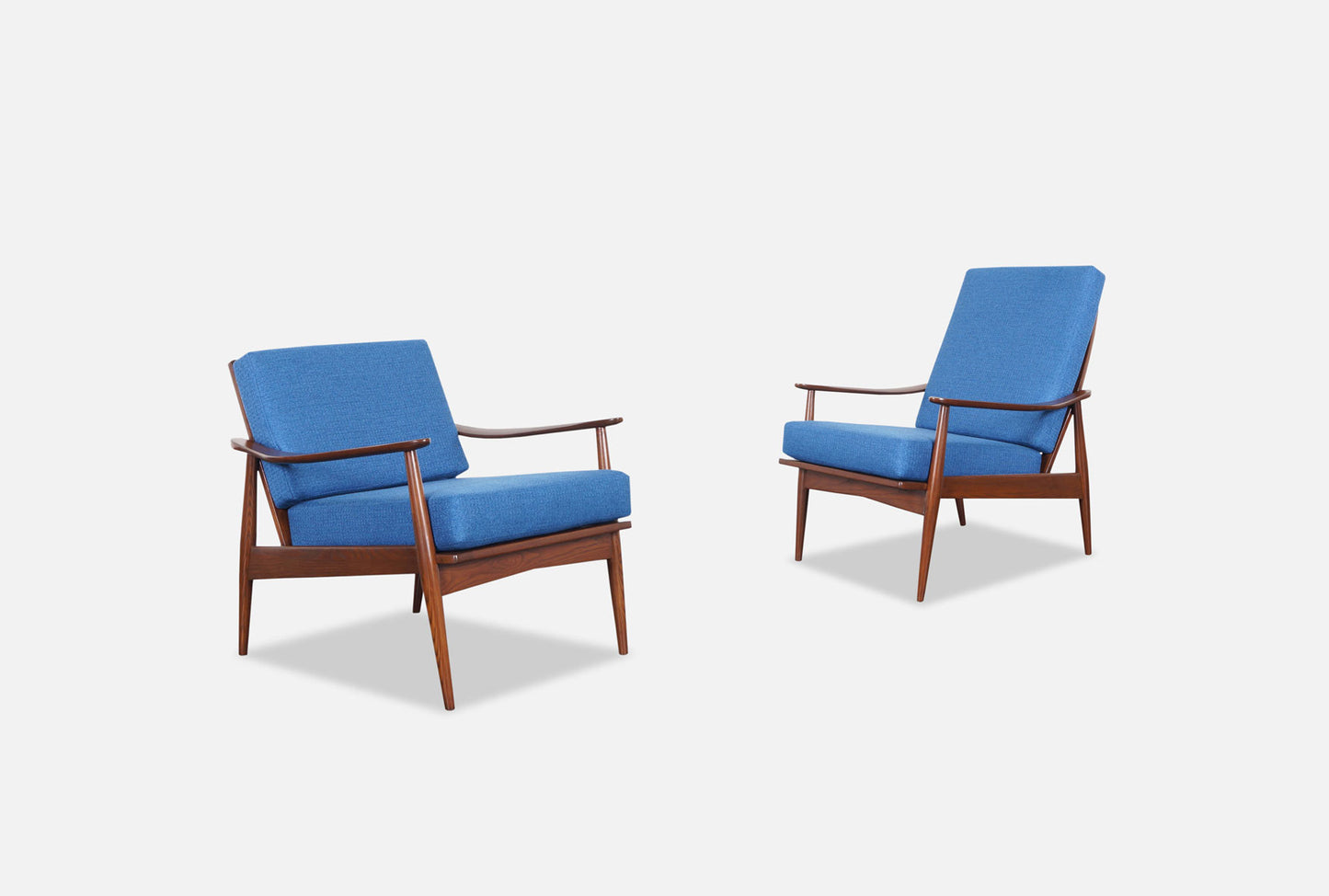 Mid-Century Modern Walnut Lounge Chairs