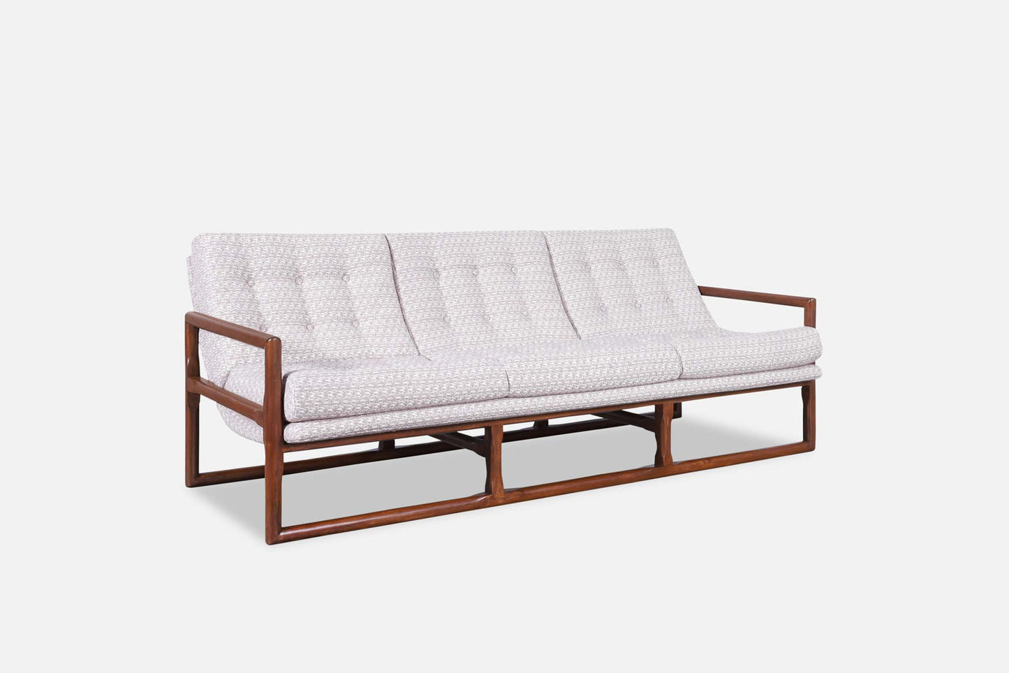 Mid-Century Modern Walnut Sofa Attributed to Milo Baughman