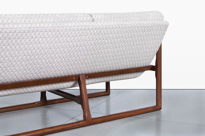 Mid-Century Modern Walnut Sofa Attributed to Milo Baughman