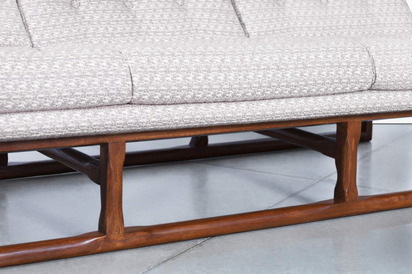 Mid-Century Modern Walnut Sofa Attributed to Milo Baughman