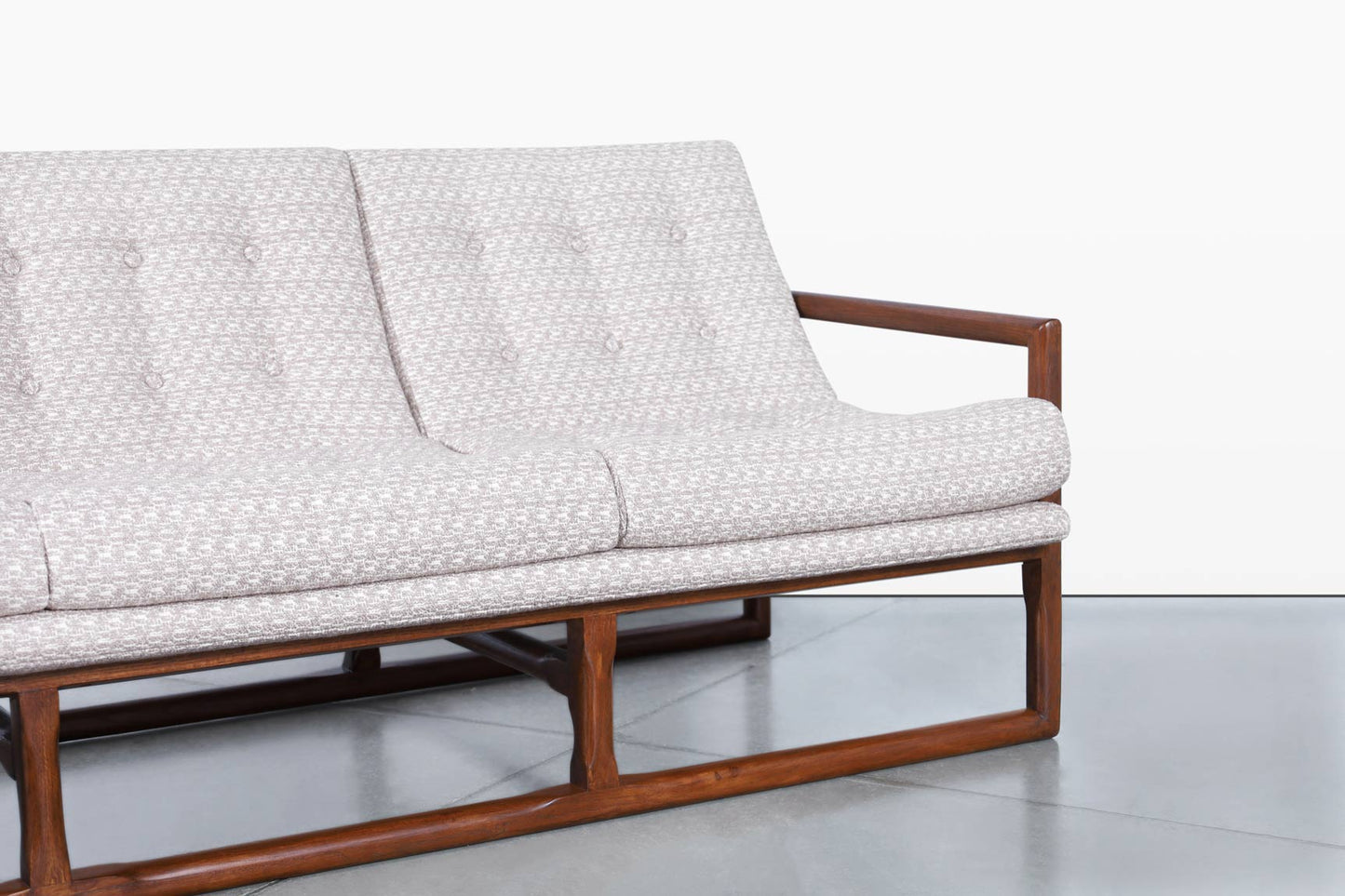 Mid-Century Modern Walnut Sofa Attributed to Milo Baughman