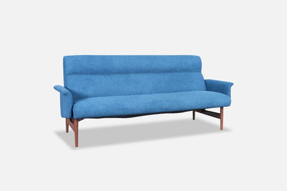 Mid-Century Modern Walnut Sofa