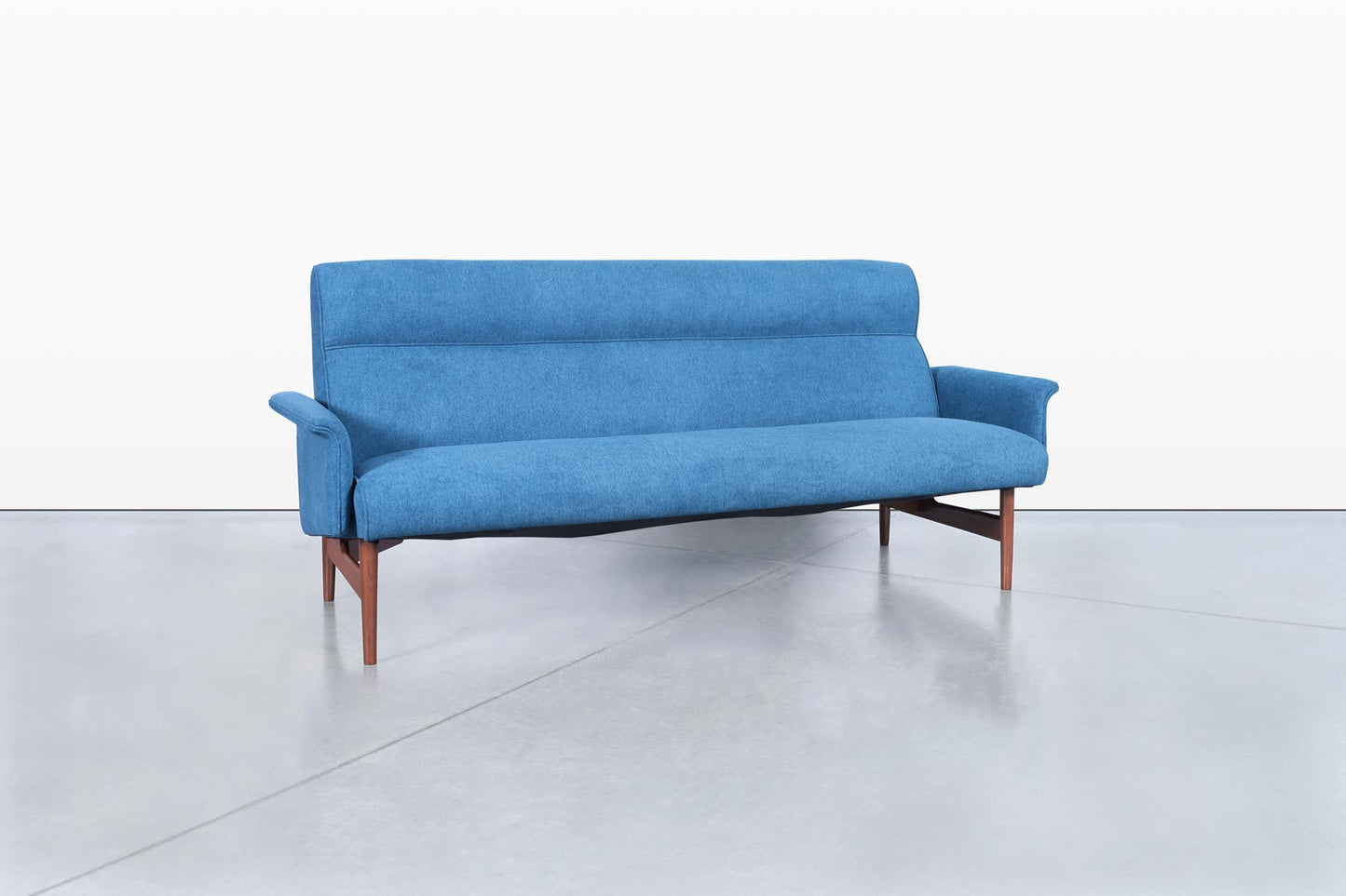 Mid-Century Modern Walnut Sofa
