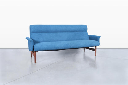 Mid-Century Modern Walnut Sofa