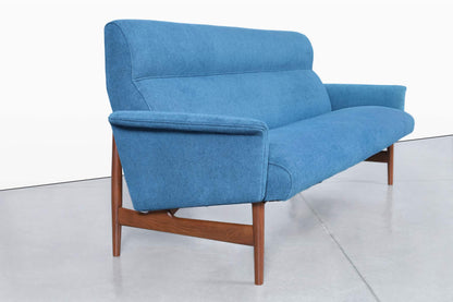Mid-Century Modern Walnut Sofa