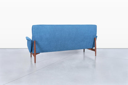 Mid-Century Modern Walnut Sofa