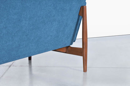 Mid-Century Modern Walnut Sofa