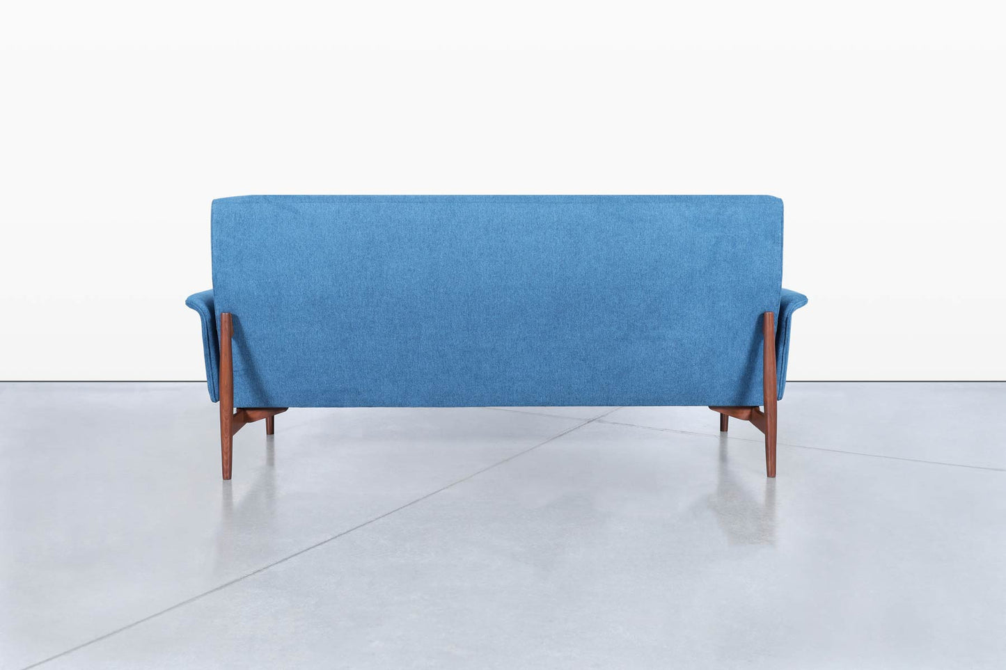 Mid-Century Modern Walnut Sofa