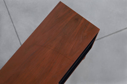 Mid-Century Modern Walnut Tambour Door Credenza