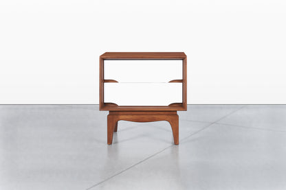 Mid-Century Modern Walnut and Lacquer Nightstands by Kent Coffey