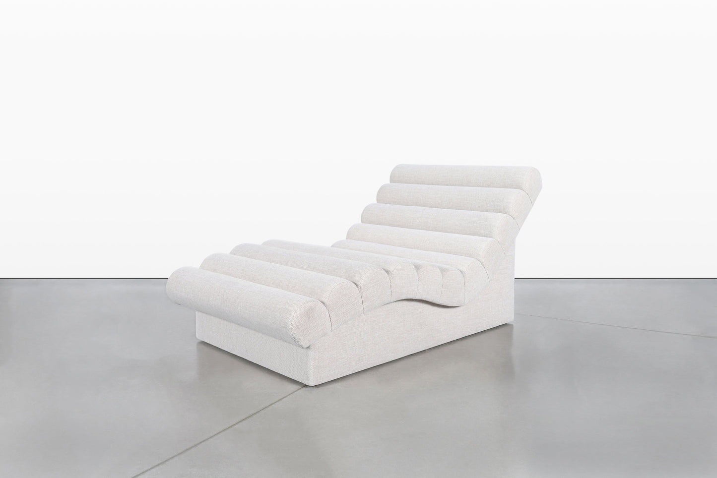 Mid-Century Modern “Wave” Chaise Lounge Styled After Adrian Pearsall
