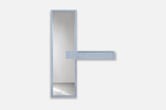 Mid-Century Paul Evans Cityscape Mirror with Console Table for Directional