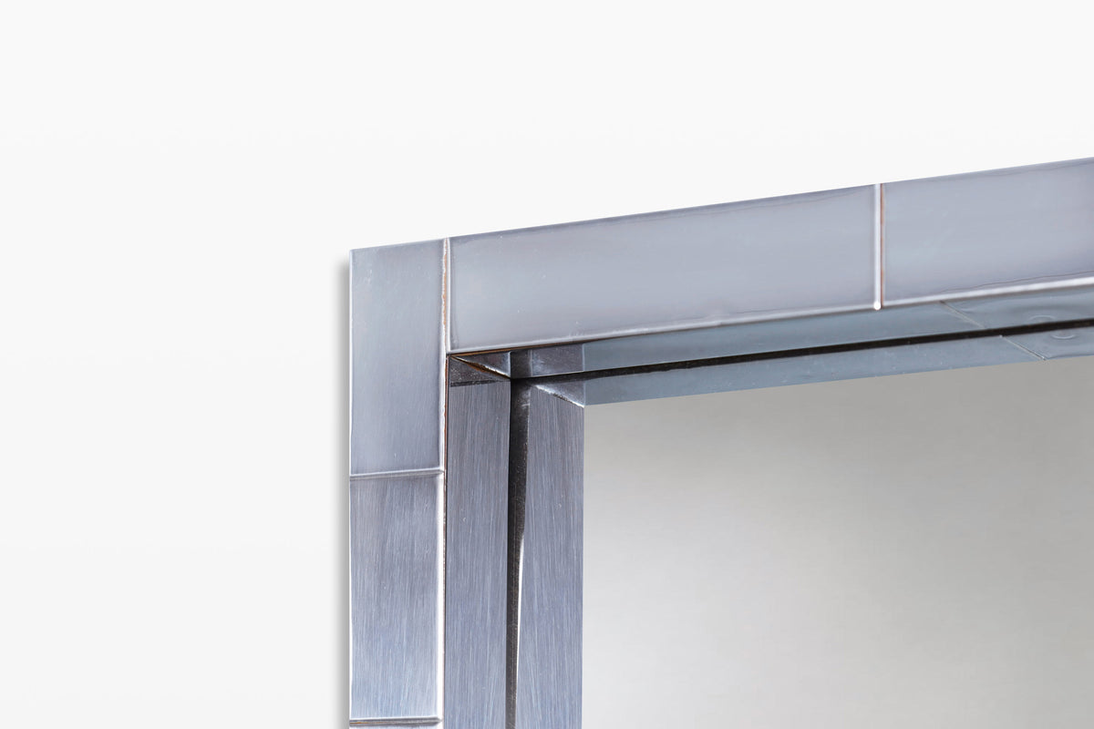 Mid-Century Paul Evans Cityscape Mirror with Console Table for Directional