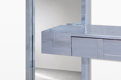 Mid-Century Paul Evans Cityscape Mirror with Console Table for Directional