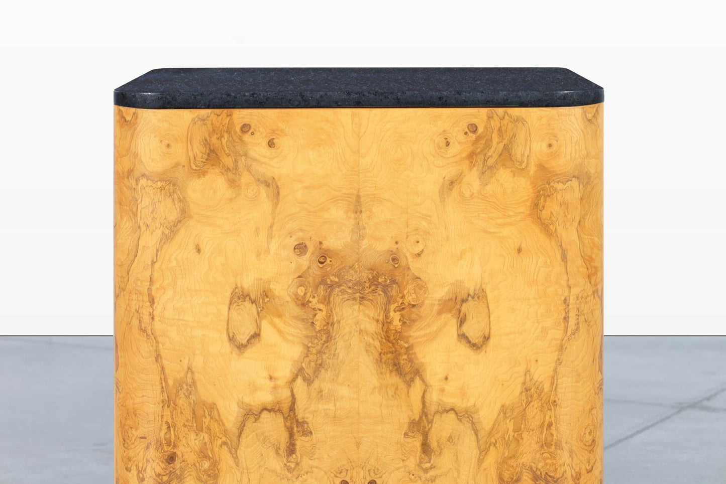 Mid-Century Square Burl Wood Side Table by Paul Mayen for Habitat International