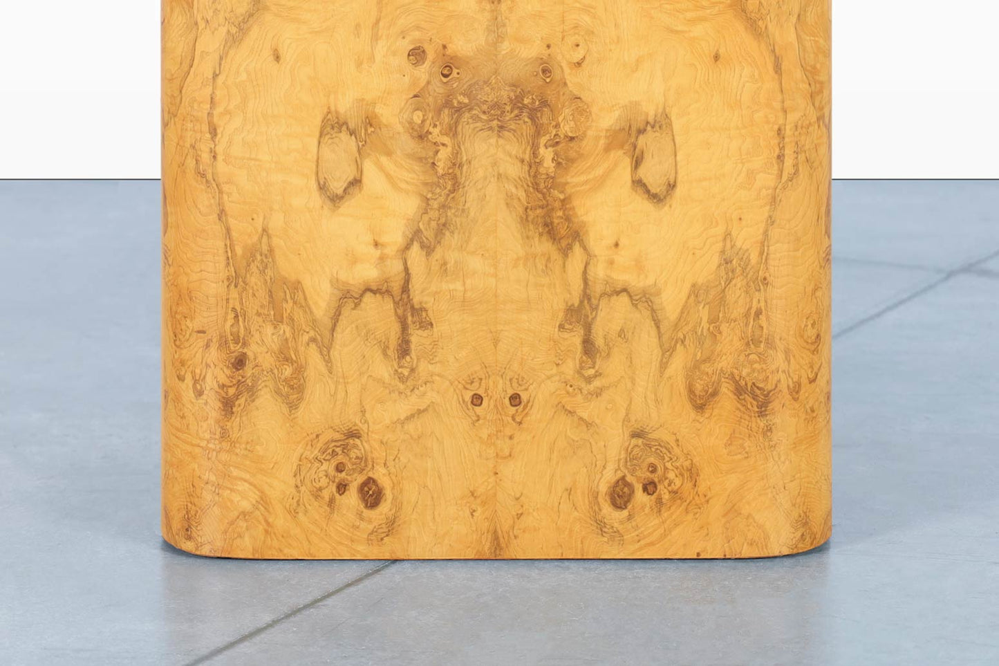 Mid-Century Square Burl Wood Side Table by Paul Mayen for Habitat International