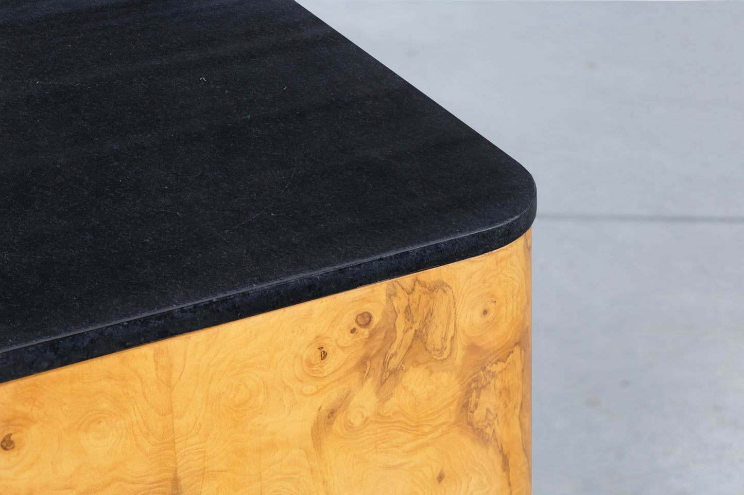 Mid-Century Square Burl Wood Side Table by Paul Mayen for Habitat International