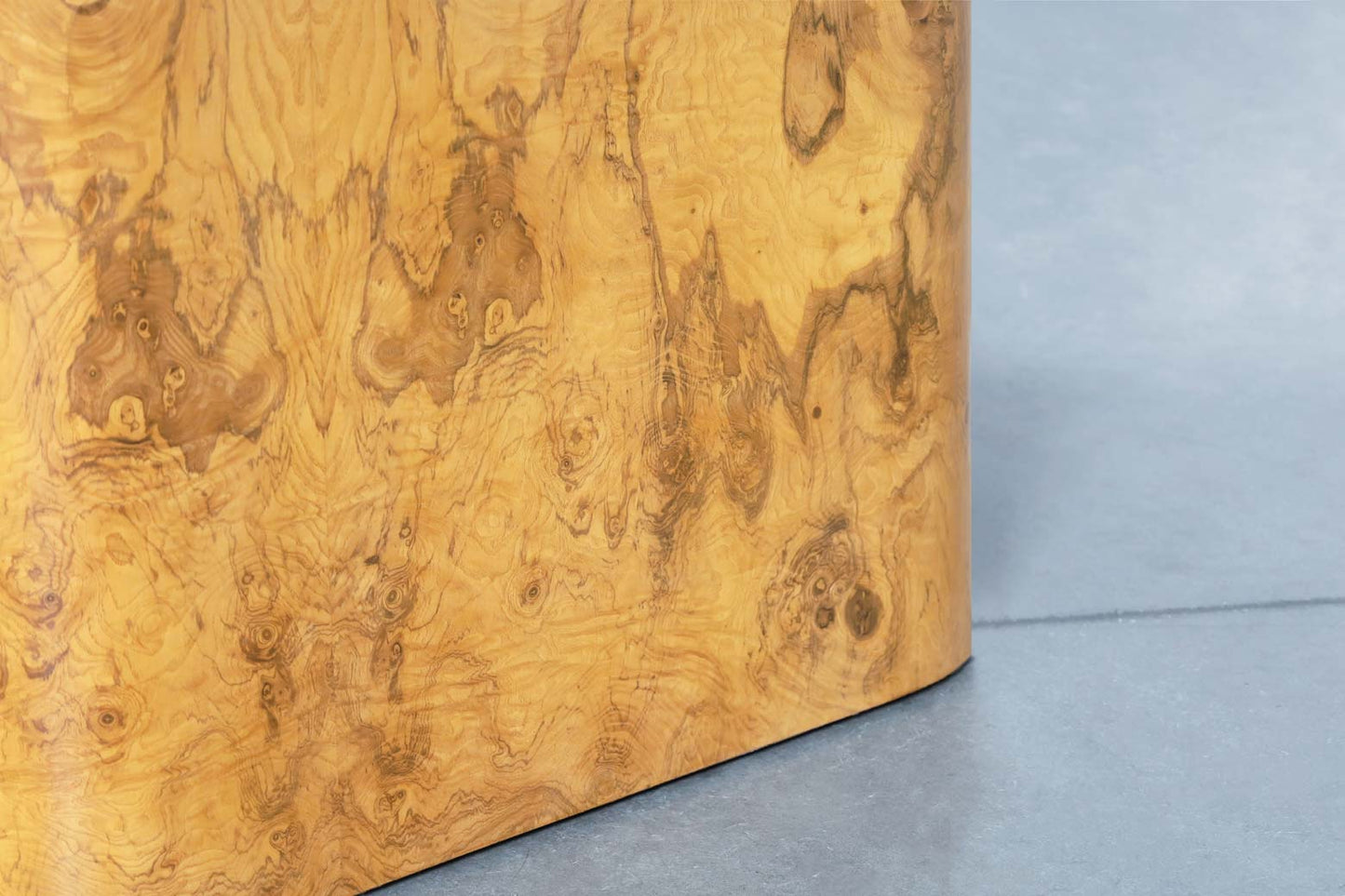 Mid-Century Square Burl Wood Side Table by Paul Mayen for Habitat International