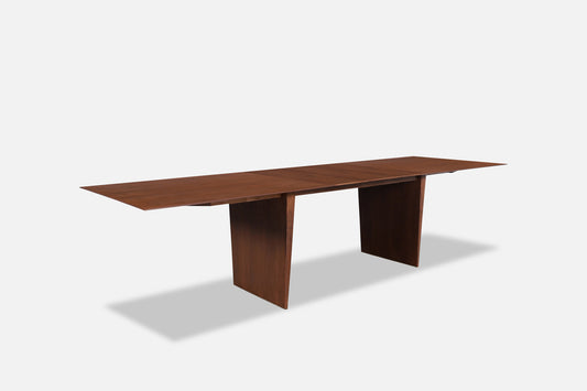 Mid-Century Walnut Extendable Dining Table by Edward J. Wormley for Dunbar