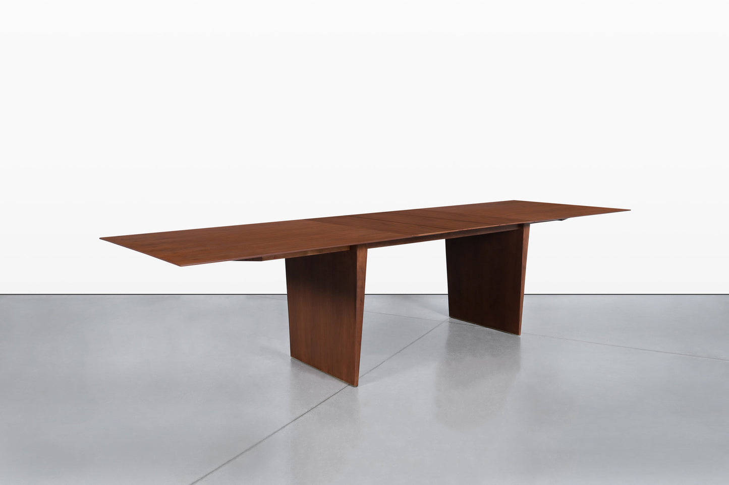 Mid-Century Walnut Extendable Dining Table by Edward J. Wormley for Dunbar