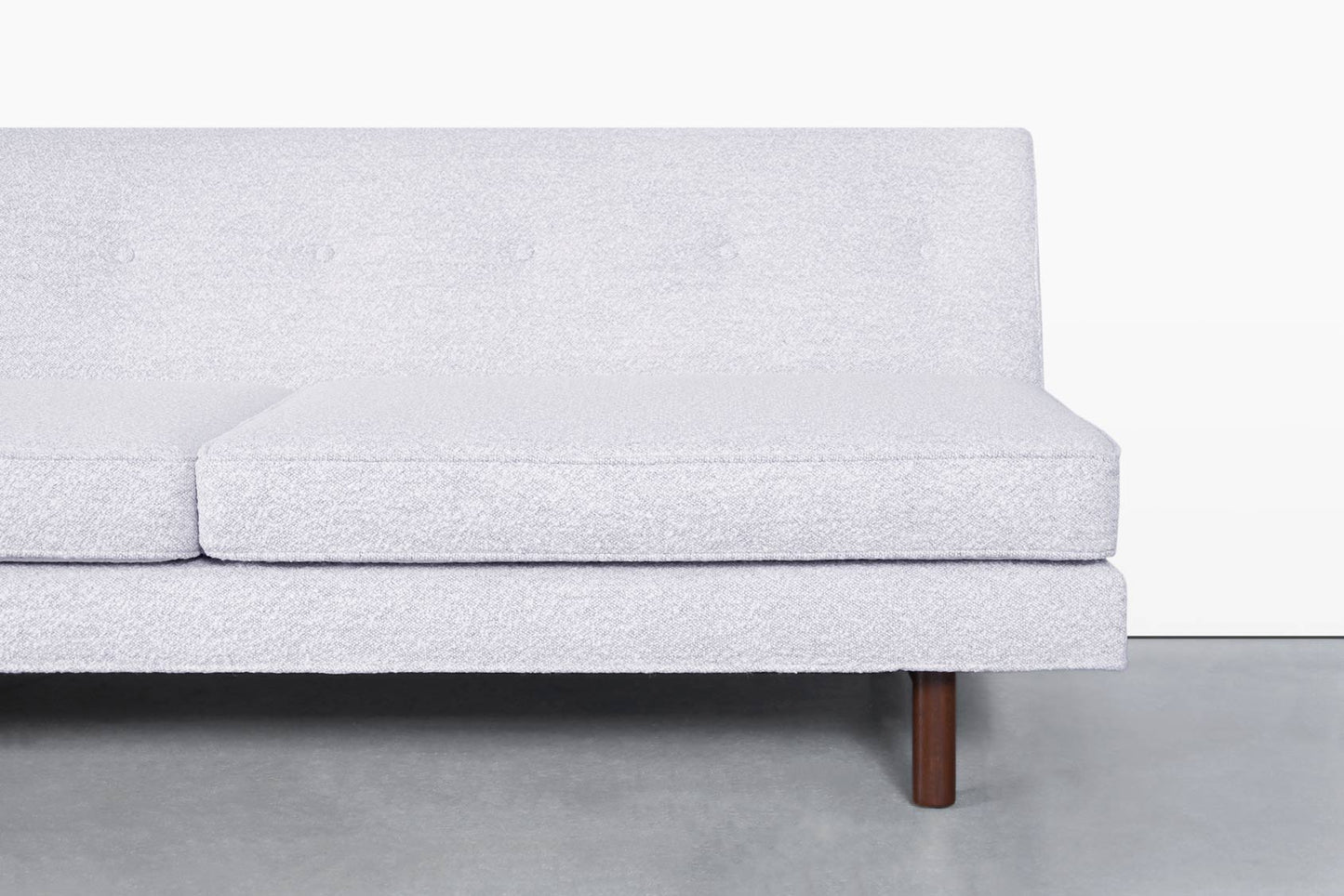 Mid-Century Walnut Sectional Sofa w/ Ottoman by Edward Wormley for Dunbar