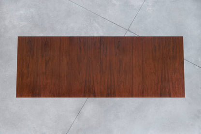 Mid-Century Walnut and Brass Expanding Dining Table by Milo Baughman