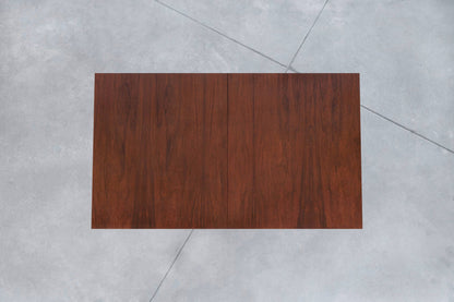Mid-Century Walnut and Brass Expanding Dining Table by Milo Baughman