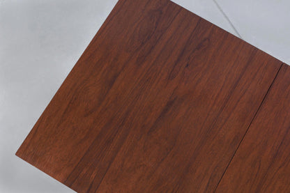 Mid-Century Walnut and Brass Expanding Dining Table by Milo Baughman