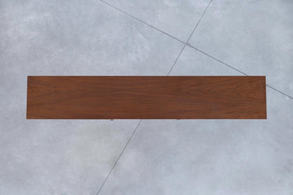 Mid-Century Modern Walnut and Rosewood Display Cabinet by Stanley