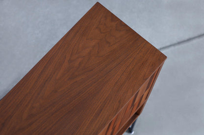 Mid-Century Modern Walnut and Rosewood Display Cabinet by Stanley