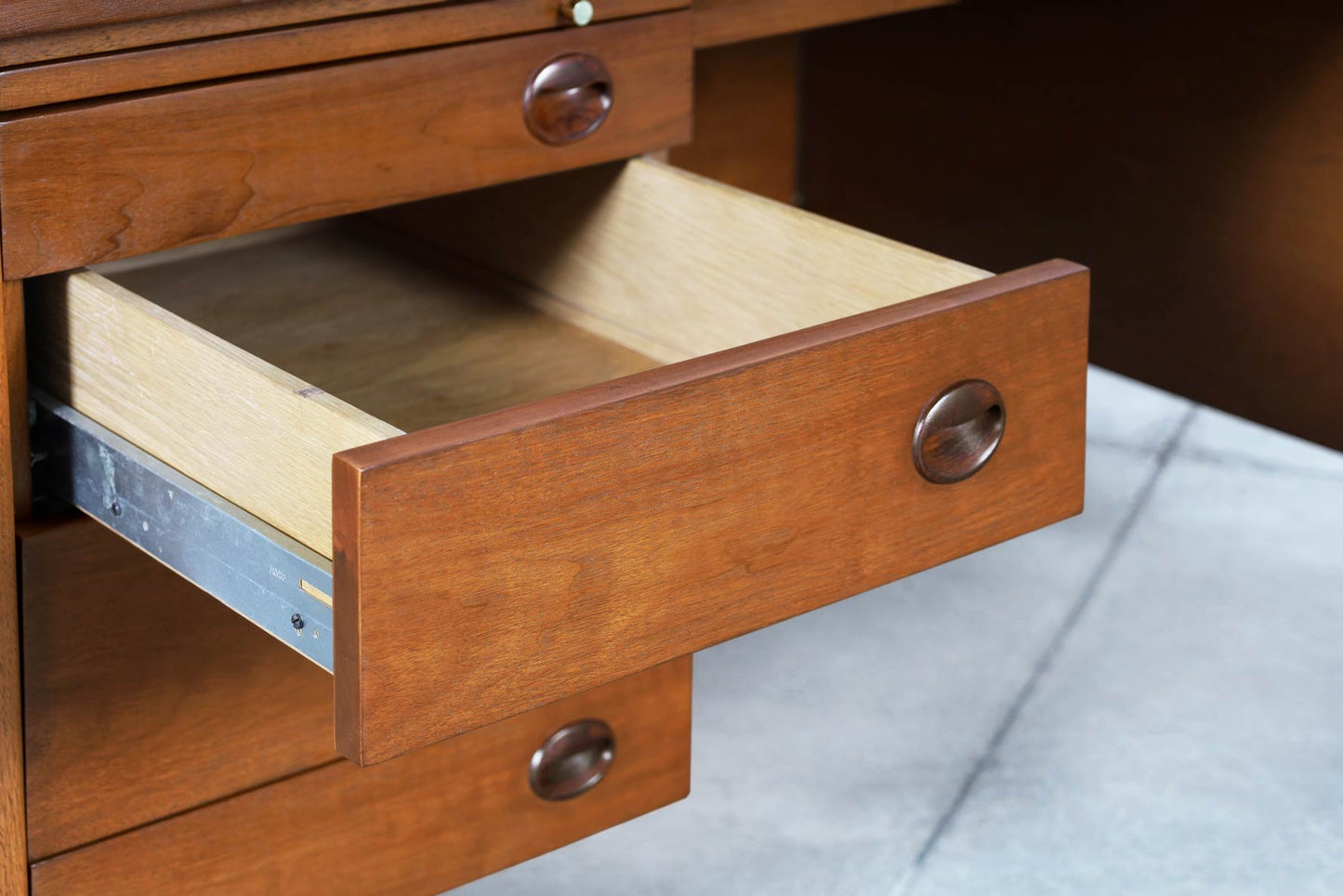 Mid-Century Executive Walnut Desk by Edward J. Wormley for Dunbar