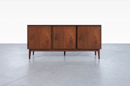 Mid-Century Modern Walnut Credenza by Merton L. Gershun for American of Martinsville